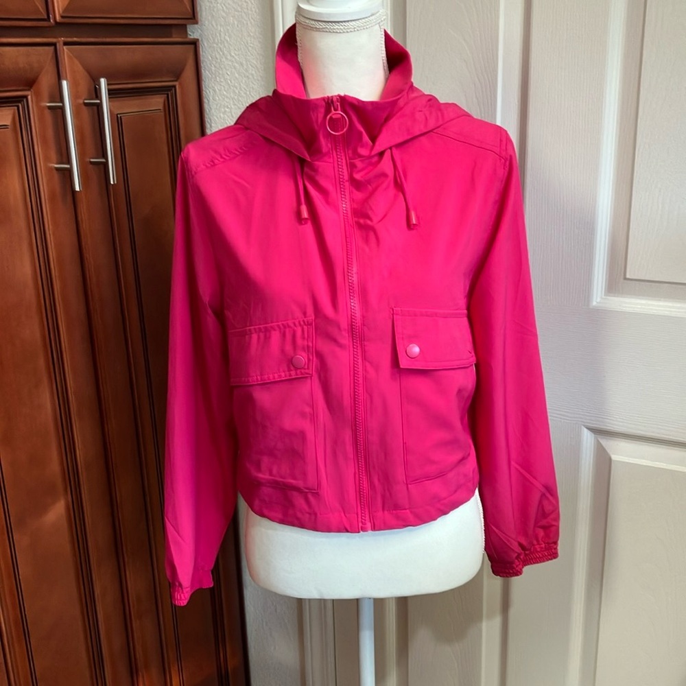 Love tree Women's Pink Hooded light Jacket Size:S